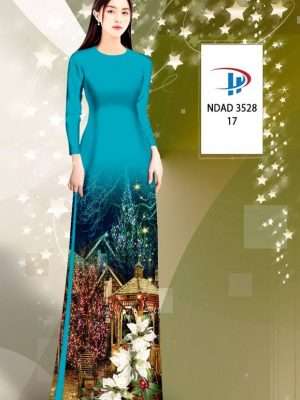 Vải Áo Dài Phong Cảnh Giáng Sinh AD NDAD3528 44
